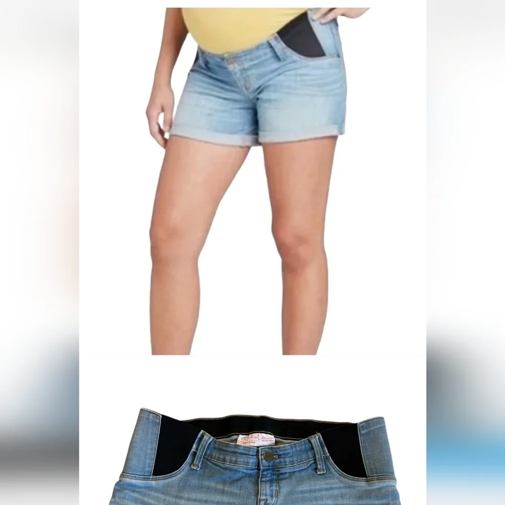 Isabel Denim Maternity Shorts